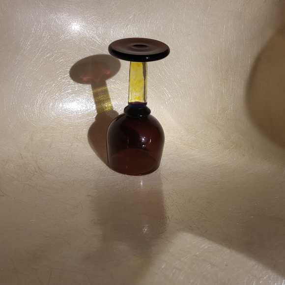 Rare Art Glass Goblet Signed by Regina Kaufmann for Glashagen Hütte  1995 - Picture 11 of 11